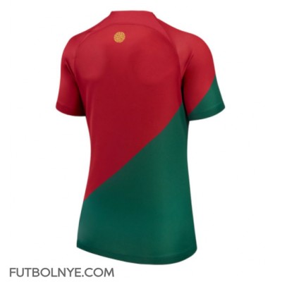 Camiseta Portugal Primera Equipación para mujer Mundial 2022 manga corta